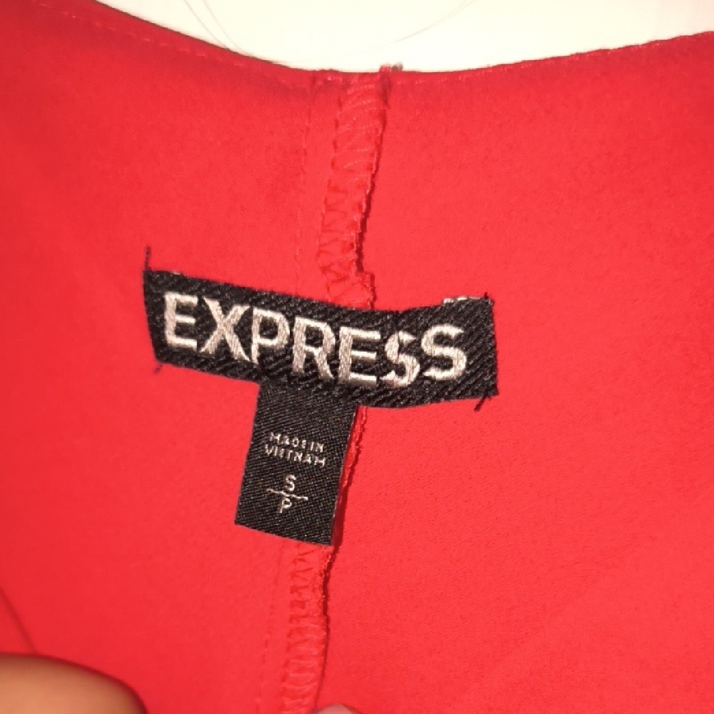 Express | Red Camisole with Gold Straps - Picture 2 of 4